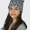 Baggy Hat Black And Grey Animal Print