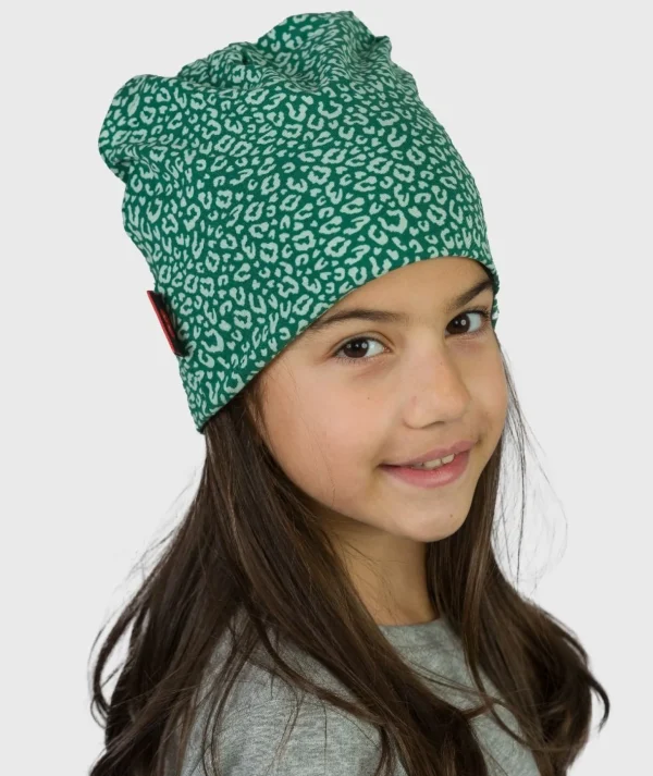 Baggy Hat Green Animal Print