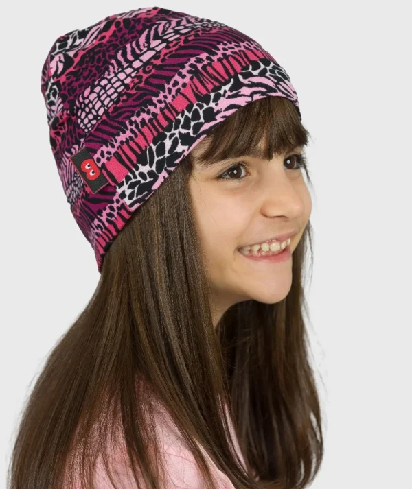 Baggy Hat Mixed Print Pink