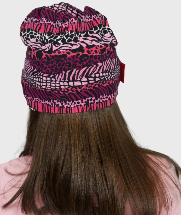 Baggy Hat Mixed Print Pink