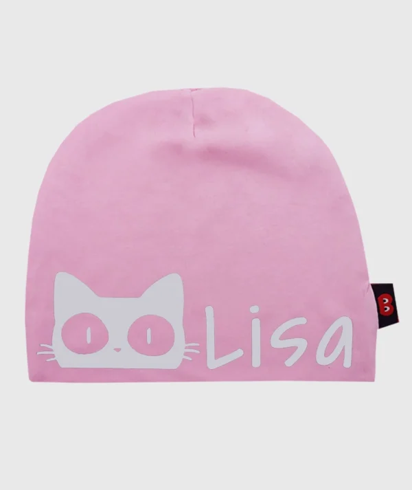 Baggy Hat Reflex Cat Pink