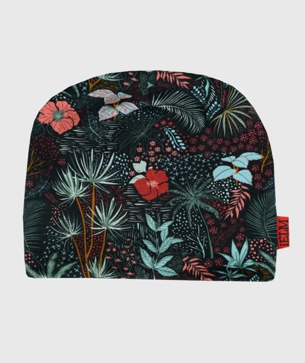 Baggy Hat Tropical Flowers And Leaves