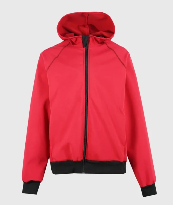 DAD - Softshell Waterproof Hoodie Poppy Red