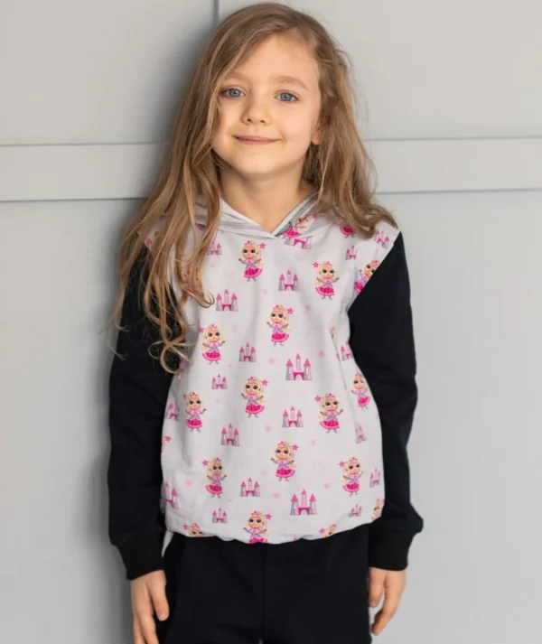 Hooded Long Sleeve Shirt Princess