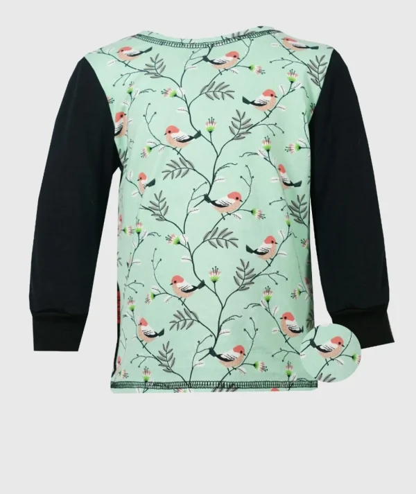 Long Sleeve Shirt Little Birds Mint