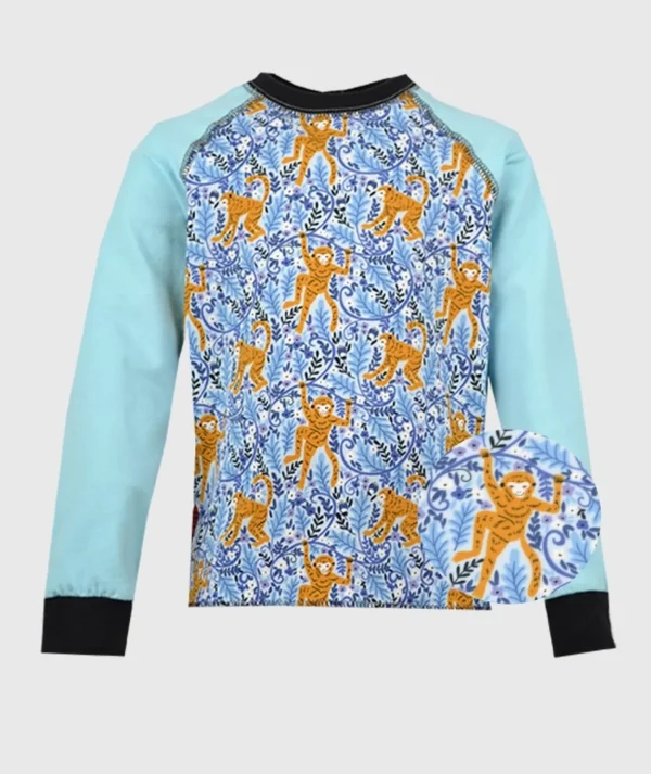 Long Sleeve Shirt Monkeys Mint