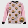 Long Sleeve Shirt Owls Pink