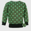 Long Sleeve Shirt Stars Green