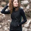 MOM - Softshell And Polar Fleece Hooded Vest Black/Green