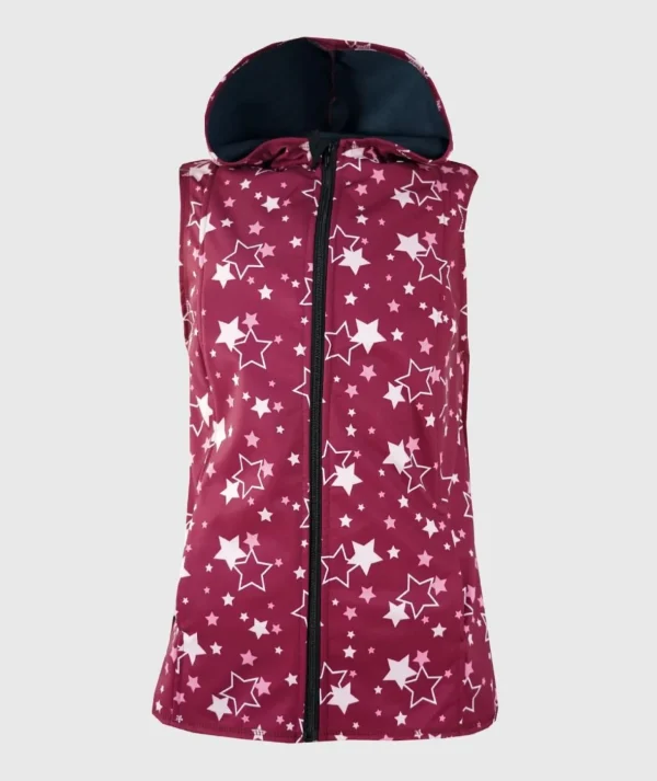 MOM - Softshell And Polar Fleece Hooded Vest Multistars