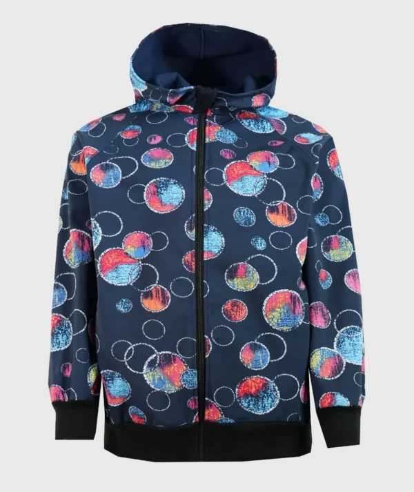 MOM - Softshell Waterproof Hoodie Colorful Circle