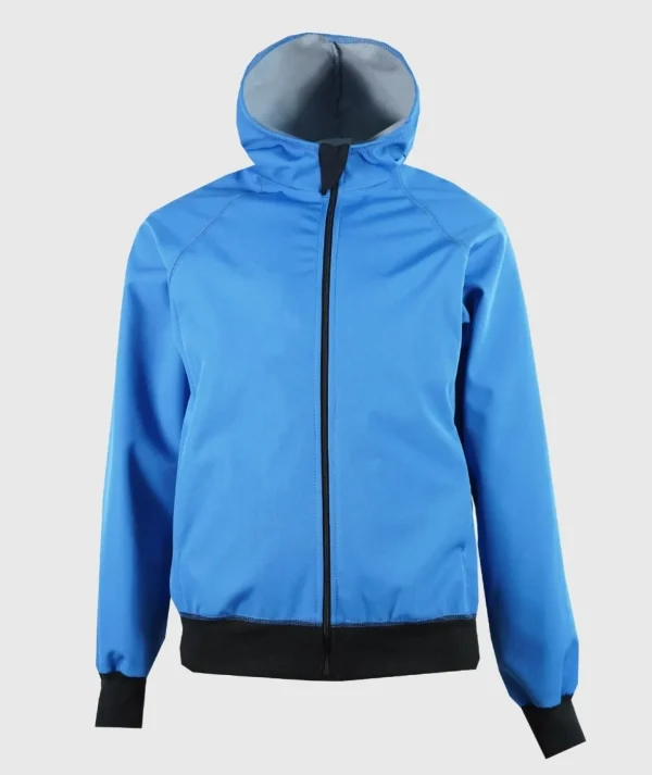 MOM - Softshell Waterproof Hoodie Denim Blue