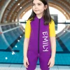 Neoprene Thermal Wetsuit Violet/Yellow