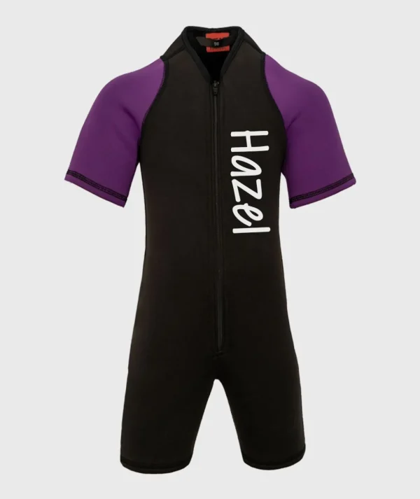 Neoprene Thermal Wetsuit Black/Violet