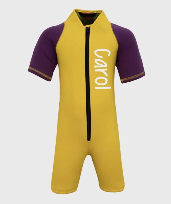 Neoprene Thermal Wetsuit Yellow/Violet