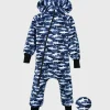 Onepiece French Terry Jumpsuit Camouflage Sharks