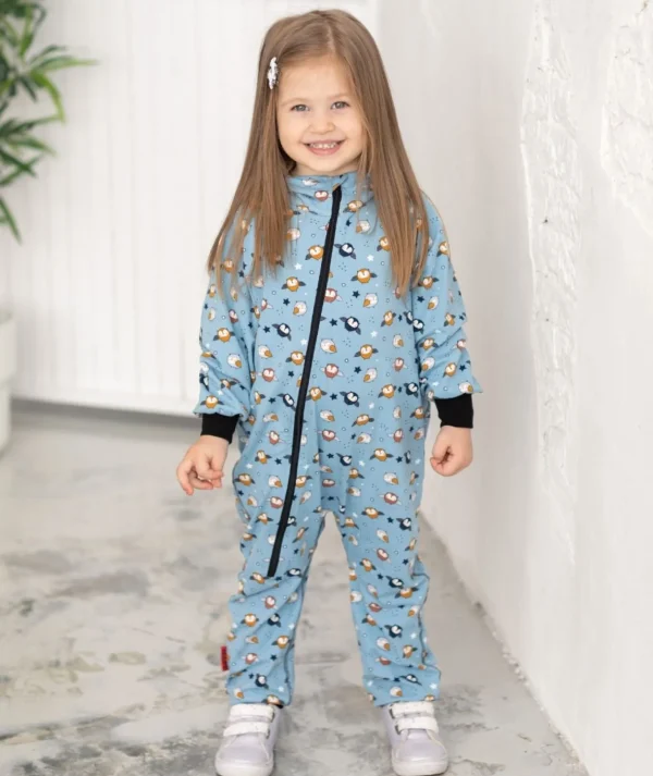 Onepiece Jersey Jumpsuit Owls And Stars