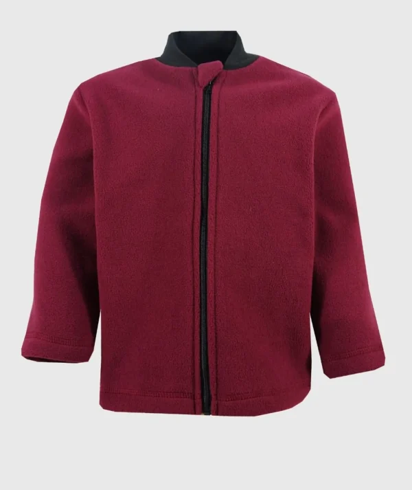 Polar Fleece Jacket Burgundy