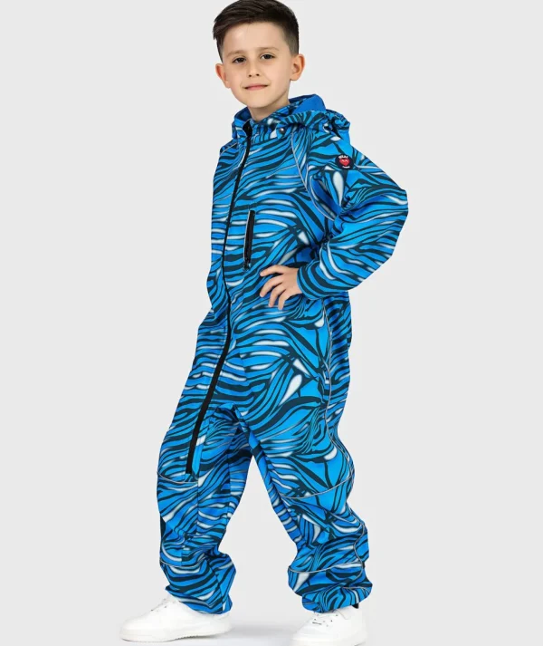 Removable Hood - Waterproof Softshell Overall Tiger Blue