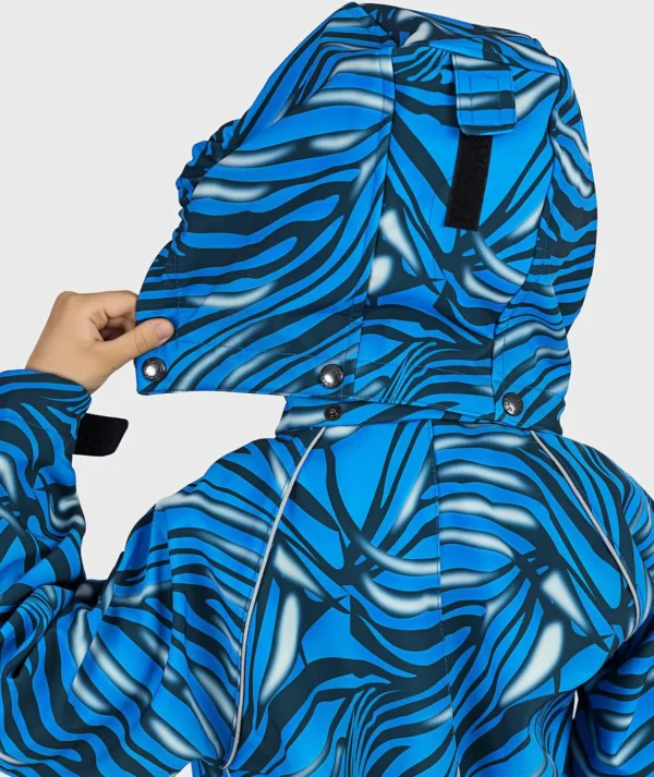 Removable Hood - Waterproof Softshell Overall Tiger Blue