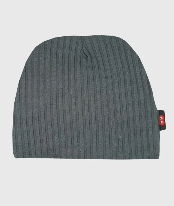 Ribbed-Knit Beanie Anthracite