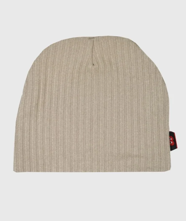 Ribbed-Knit Beanie Beige