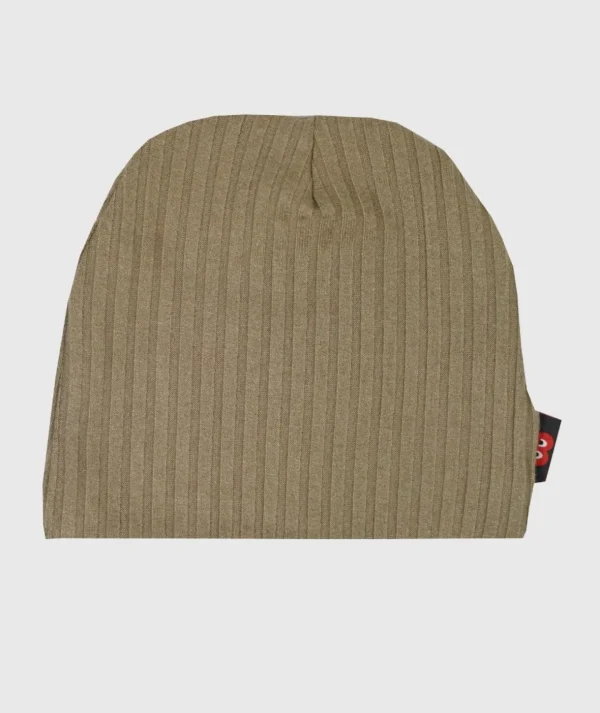 Ribbed-Knit Beanie Camel