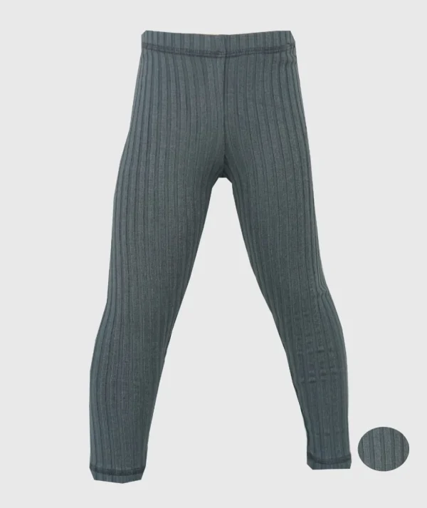 Ribbed-Knit Pants Anthracite