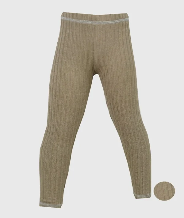 Ribbed-Knit Pants Camel