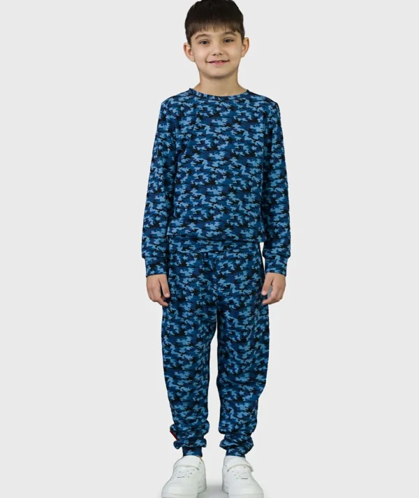 SET - Pants And Shirt Camouflage Blue