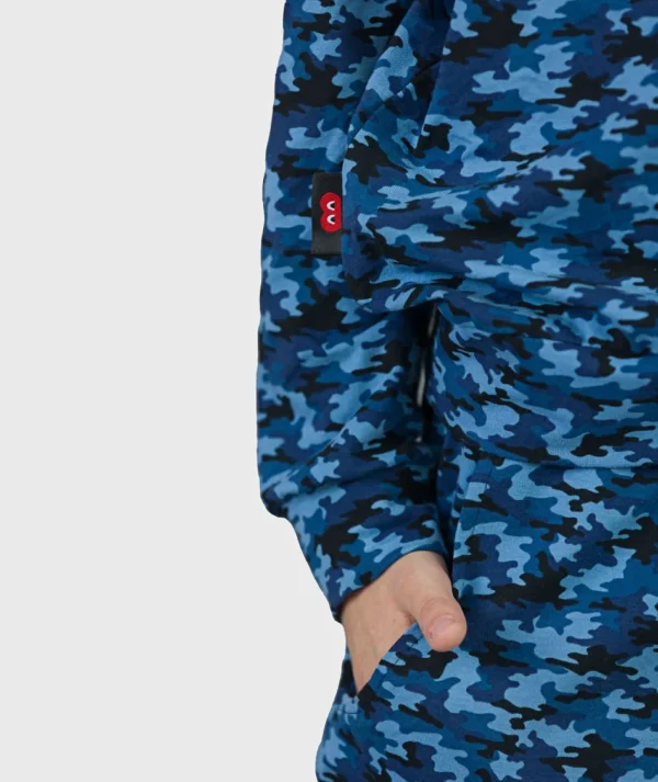 SET - Pants And Shirt Camouflage Blue