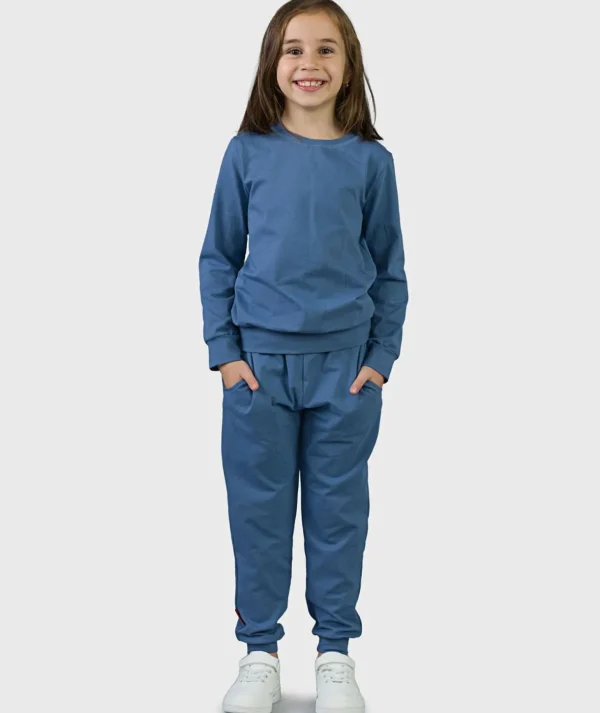 SET - Pants And Shirt Dusty Blue