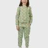 SET - Pants And Shirt Little Foxes Green