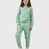 SET - Pants And Sleeve Little Birds Green