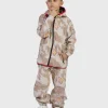 SET - Waterproof Softshell Pants And Hoodie Camouflage And Bird