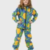 SET - Waterproof Softshell Pants And Hoodie Lemon Blue