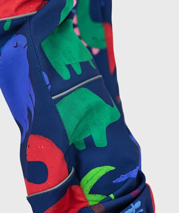 SET - Waterproof Softshell Pants And Hoodie Dinos