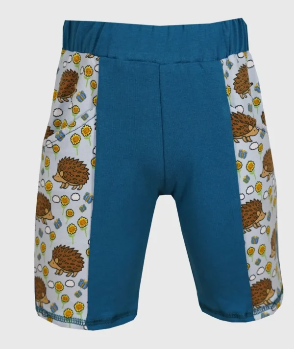 Short Pants Hedgehogs Blue