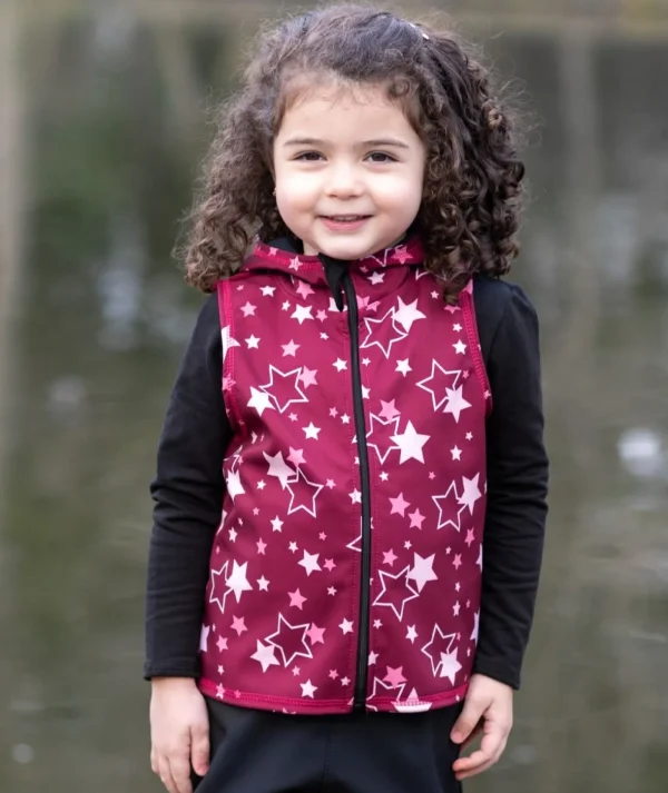 Softshell And Polar Fleece Hooded Vest Multistars