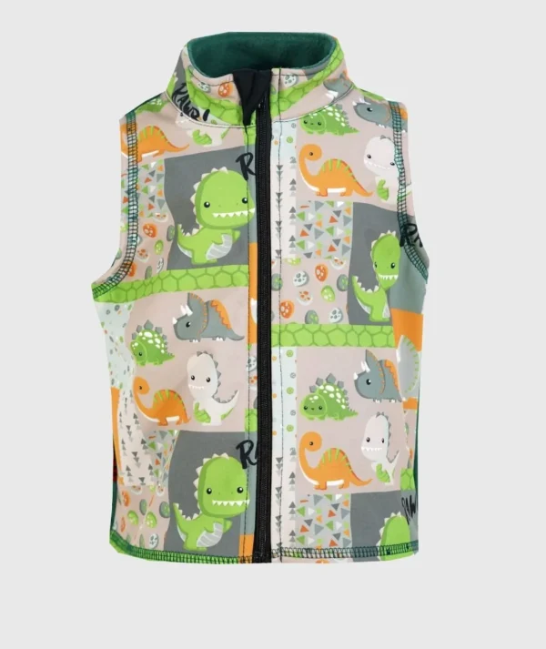 Softshell And Polar Fleece Vest Smiley Dino