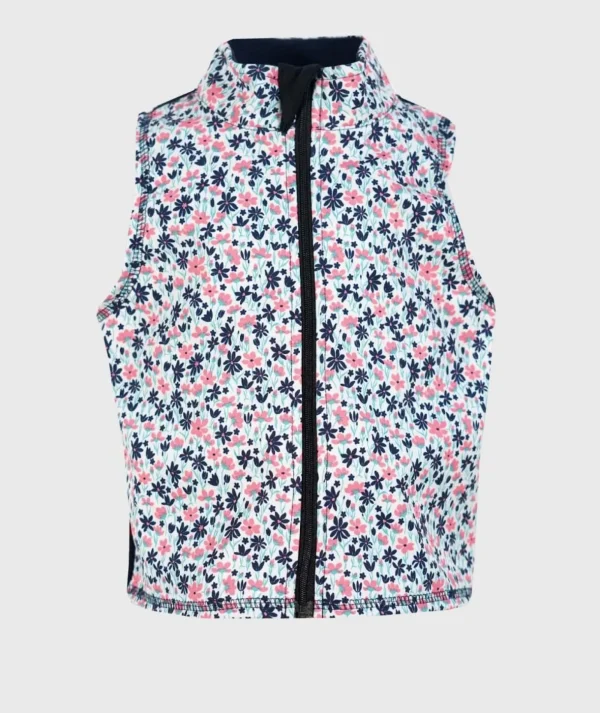 Softshell And Polar Fleece Vest Flowers Field