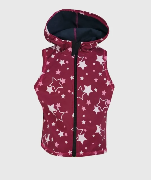 Softshell And Polar Fleece Hooded Vest Multistars