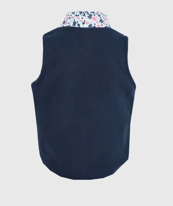 Softshell And Polar Fleece Vest Flowers Field