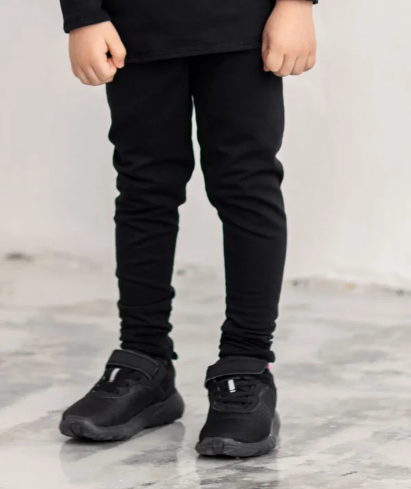 Thermal French Terry Pants Black