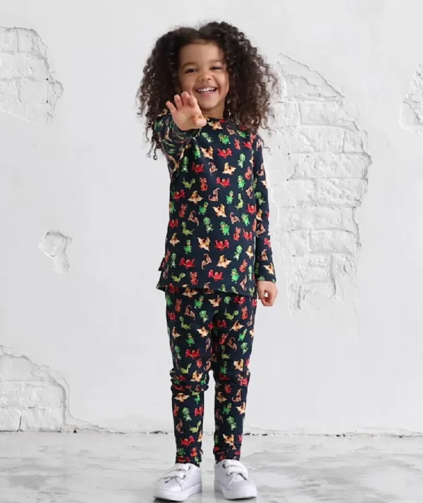 Thermal French Terry Pants Tiny Dinos