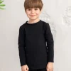 Thermal French Terry Sweatshirt Black