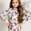 Thermal French Terry Sweatshirt Winter Forest Animals