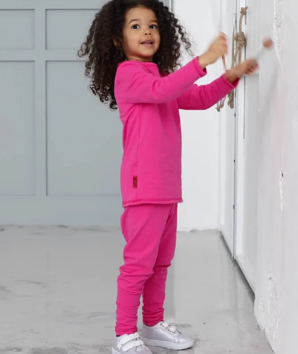 Thermal French Terry Sweatshirt Fuchsia