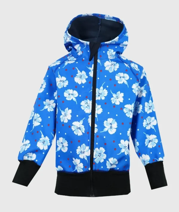 Waterproof Softshell Hoodie Carnation Flowers