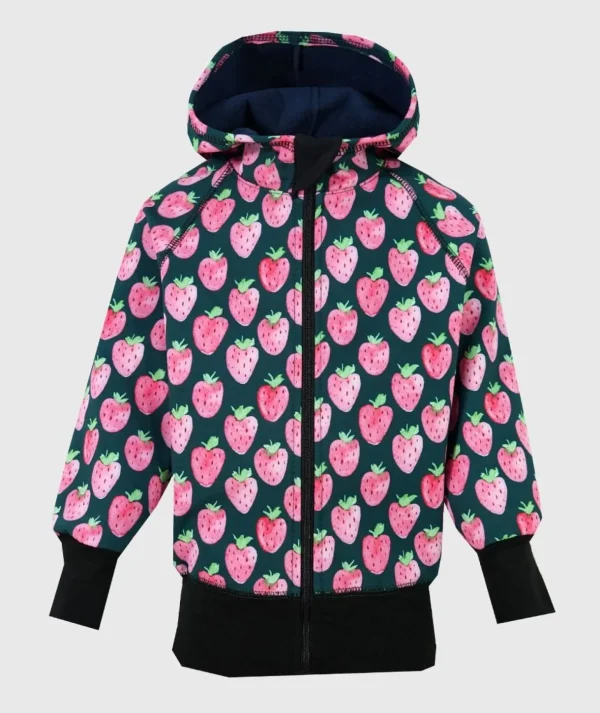 Waterproof Softshell Hoodie Strawberry